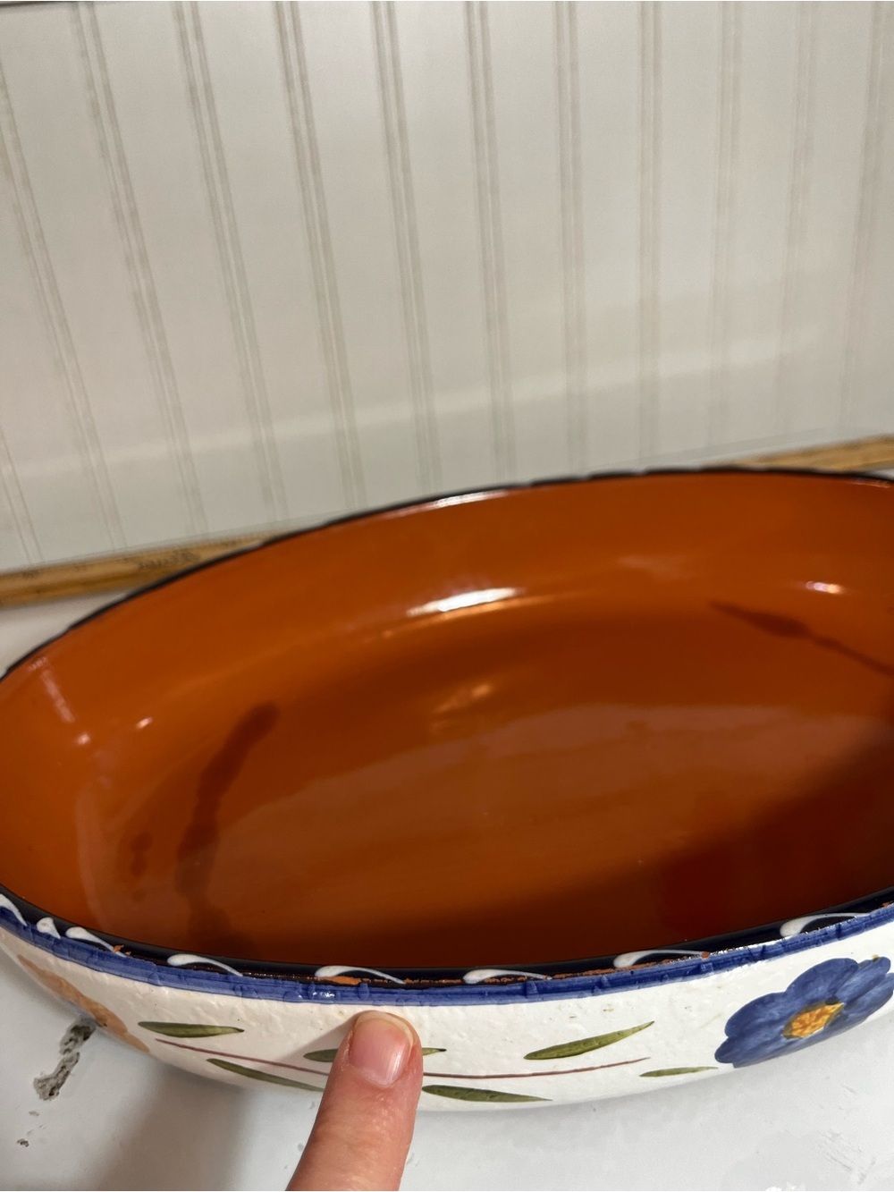 Furio Home "La Spezia" Hand Painted Oval Ceramic Baking Dish Serving Bowl Italy - Picture 13 of 15